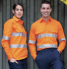 Picture of Unisex Hi-Vis Cool Breeze Closed Front Long Sleeve Shirt