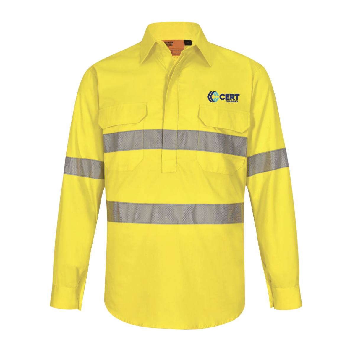Picture of Unisex Hi-Vis Cool Breeze Closed Front Long Sleeve Shirt