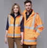 Picture of Unisex VIC Rail Hi Vis 3 in 1 Safety Jacket and Vest